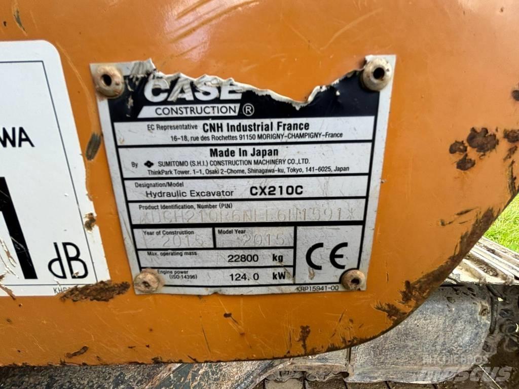 CASE CX 210 C Pásové rýpadlá