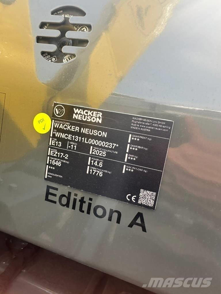 Wacker Neuson EZ 17 Mini rýpadlá < 7t