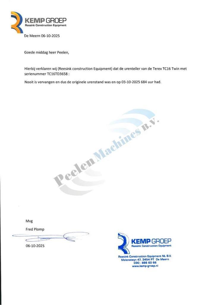 Terex TC16 Mini rýpadlá < 7t