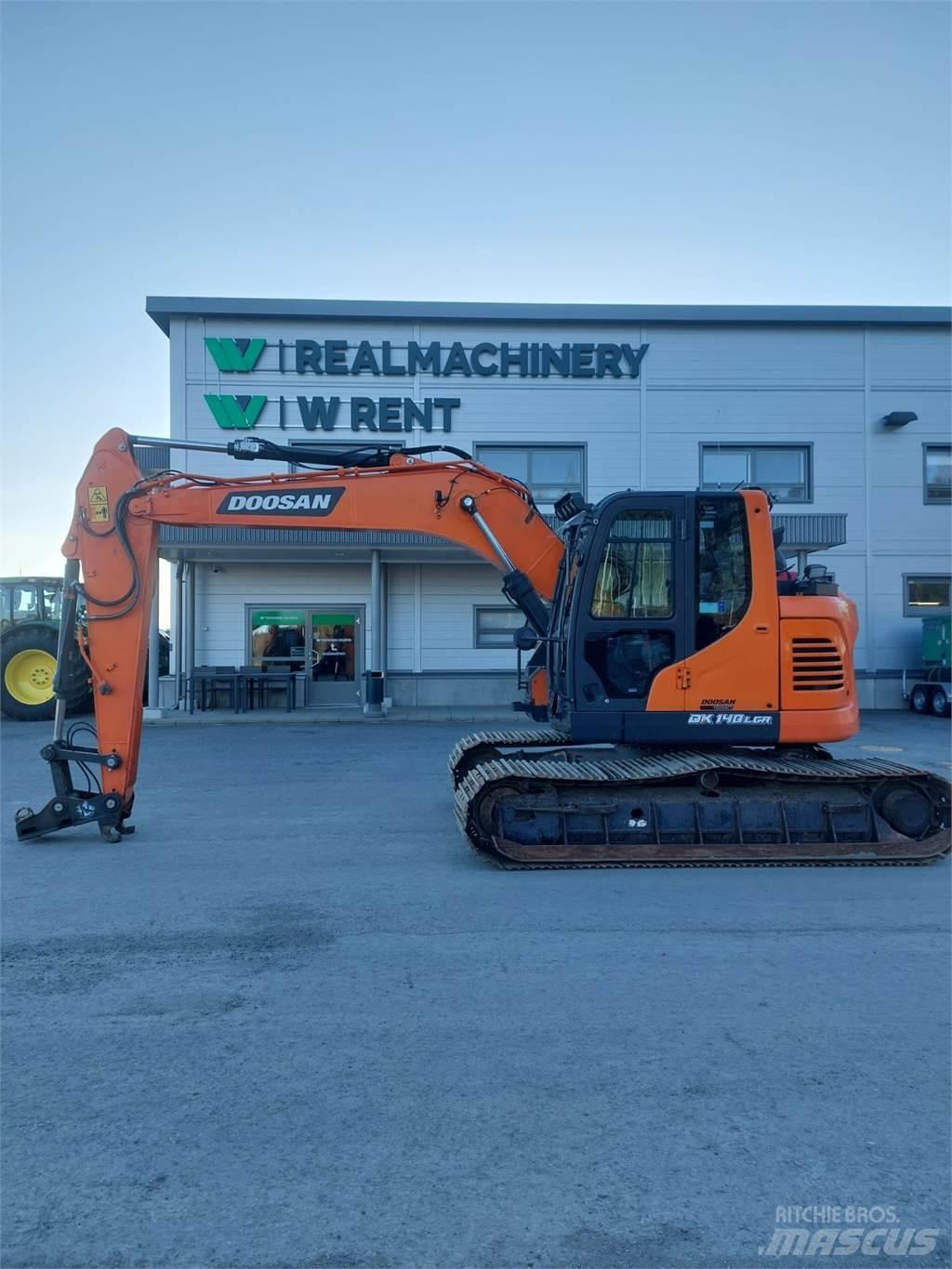 Doosan DX 140LCR 7 Pásové rýpadlá