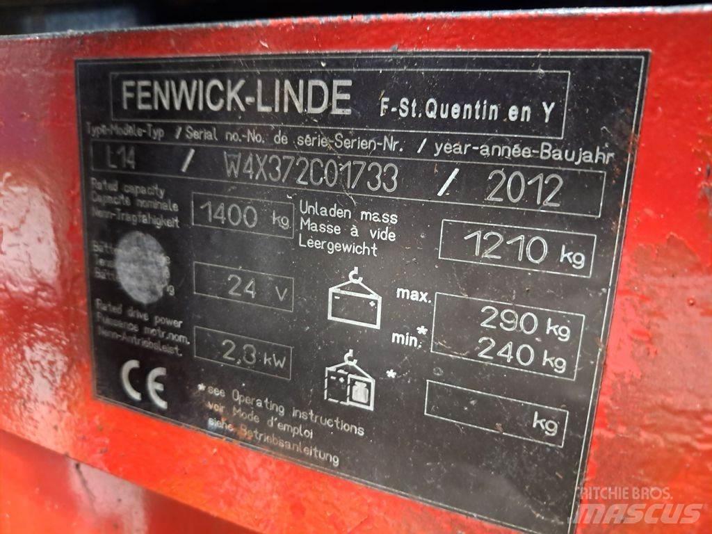 Linde L14 Ručne vedené vysokozdvižné vozíky
