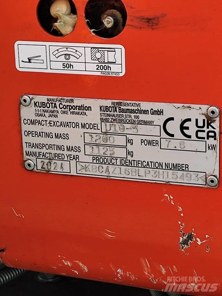 Kubota U 10 Mini rýpadlá < 7t