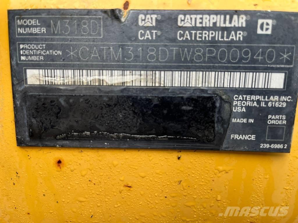 CAT M 318 D Kolesové rýpadlá