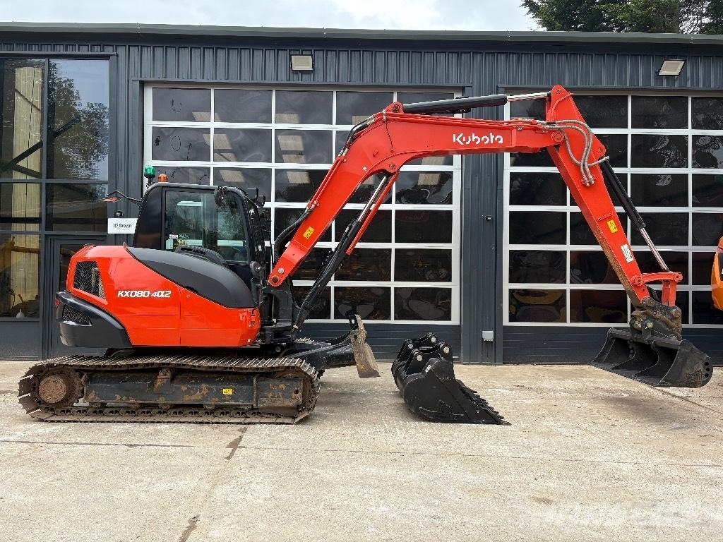 Kubota KX 080 Midi rýpadlá 7 t - 12 t