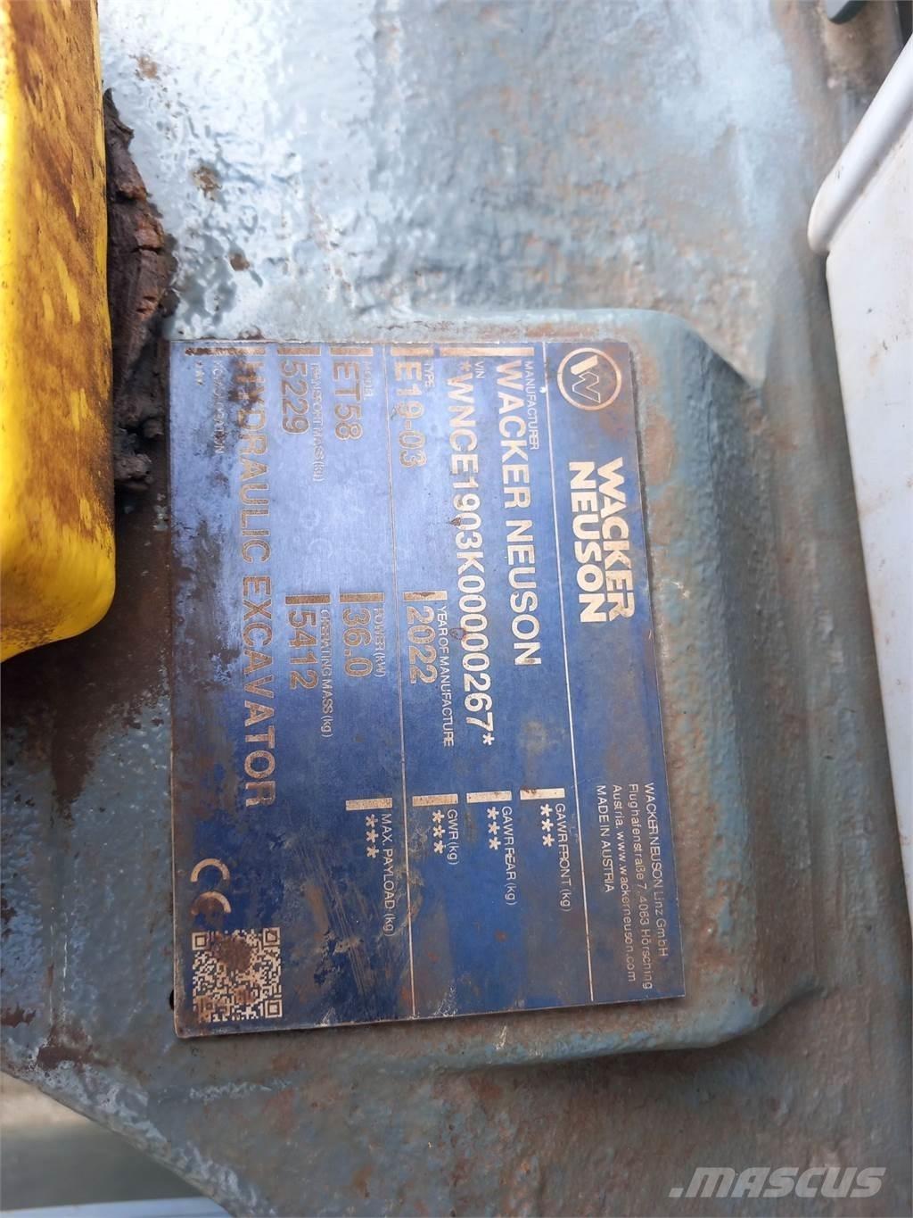 Wacker Neuson ET58 Pásové rýpadlá