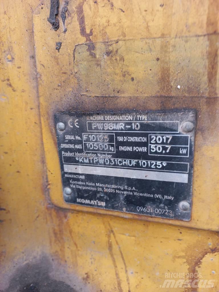 Komatsu PW 98 MR Kolesové rýpadlá