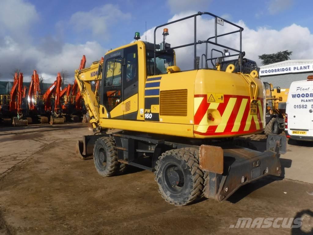 Komatsu PW 160-11 Kolesové rýpadlá