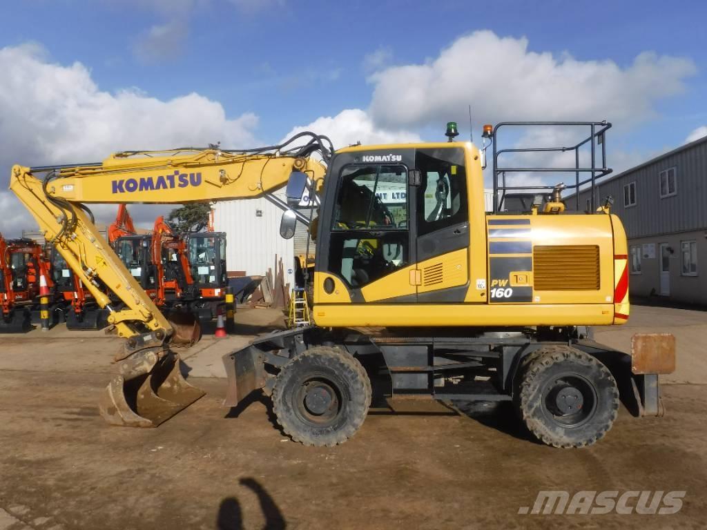 Komatsu PW 160-11 Kolesové rýpadlá