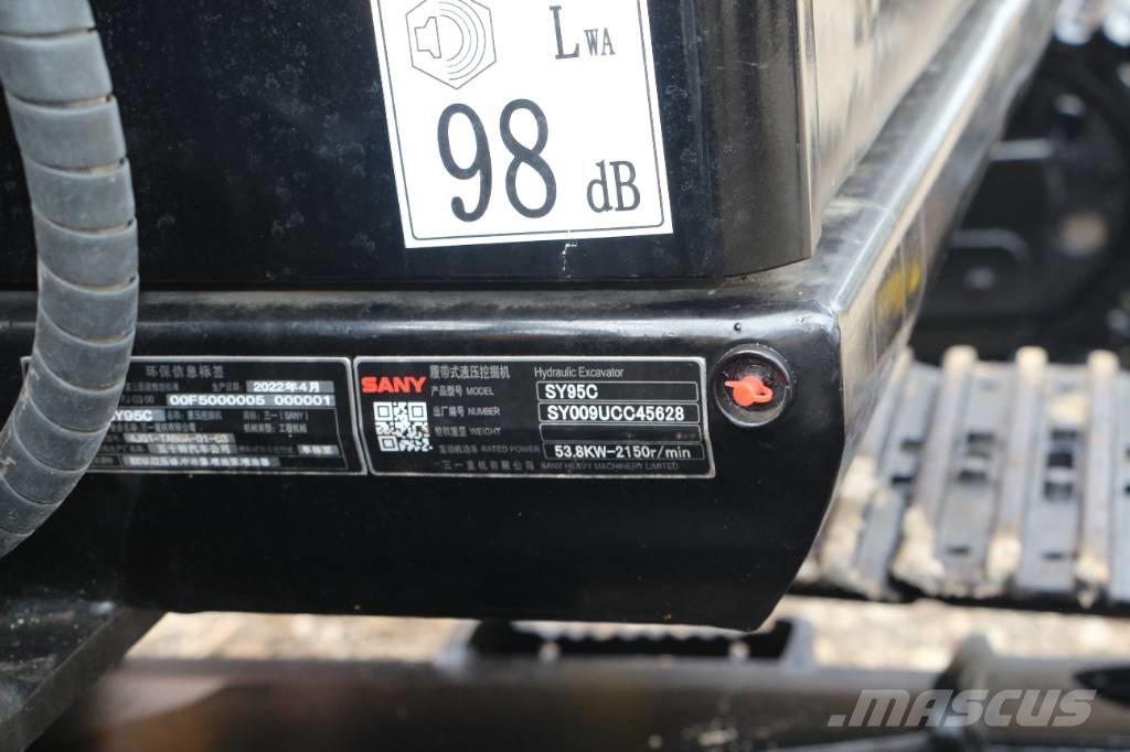 Sany 95c Pásové rýpadlá