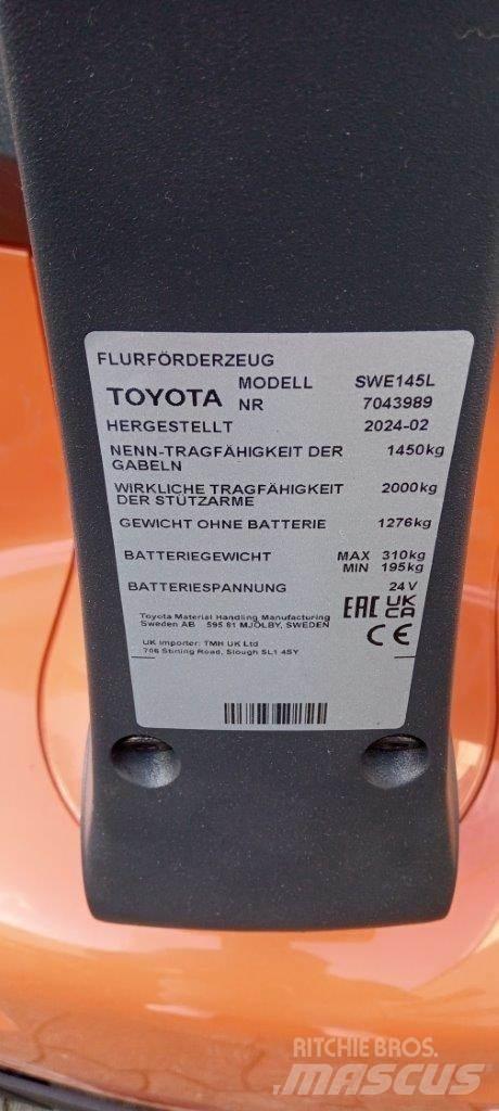 Toyota BT SWE145L Ručne vedené vysokozdvižné vozíky
