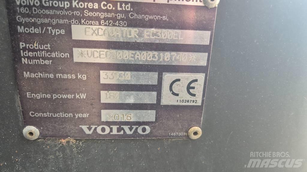 Volvo EC300EL Pásové rýpadlá