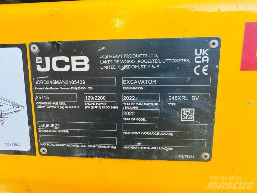 JCB 245 XR Pásové rýpadlá
