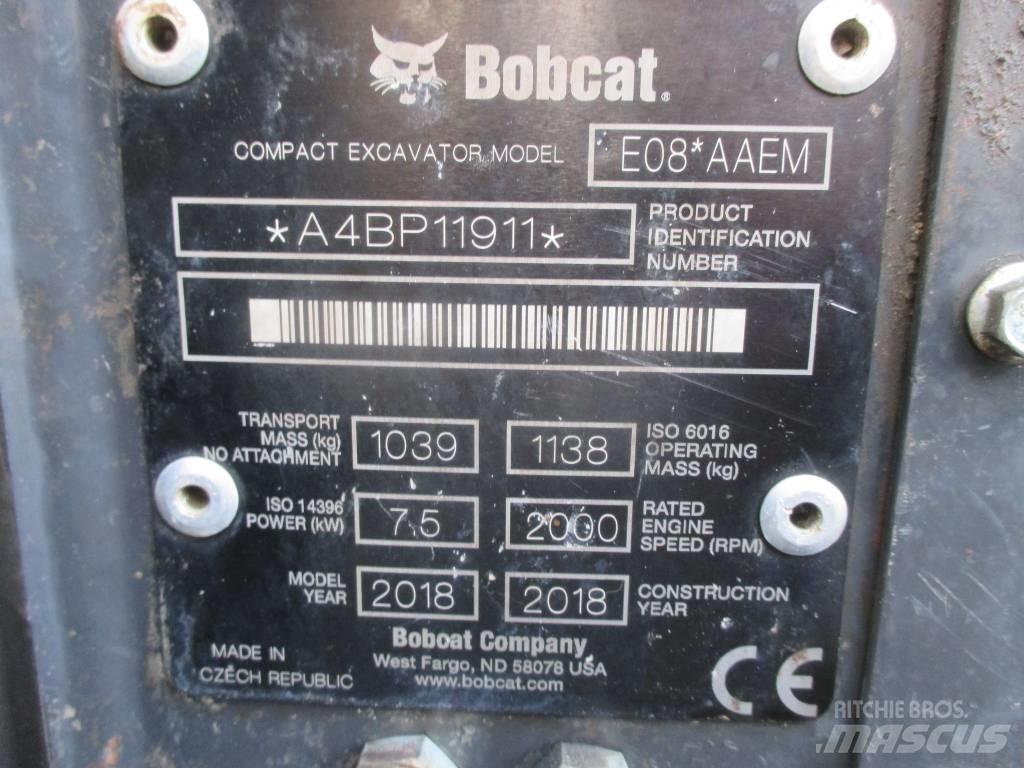 Bobcat E 08 Mini rýpadlá < 7t