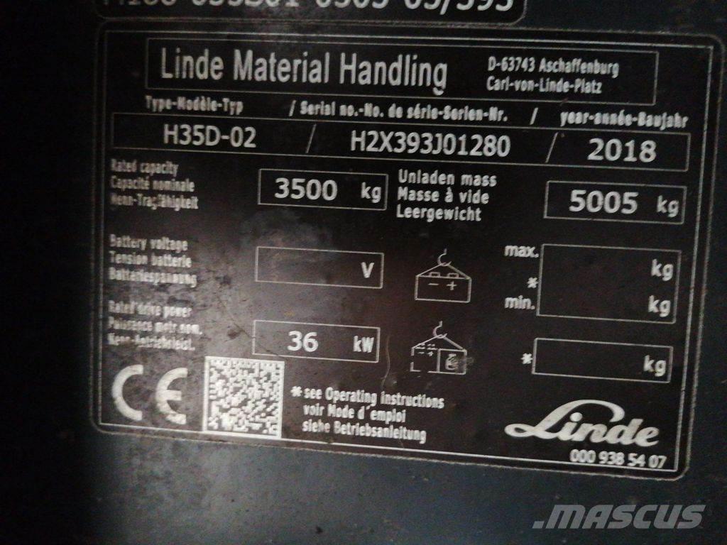 Linde H35D-02 Dieselové vozíky