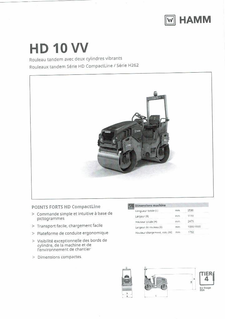 Hamm HD 10 VV Tandemové valce