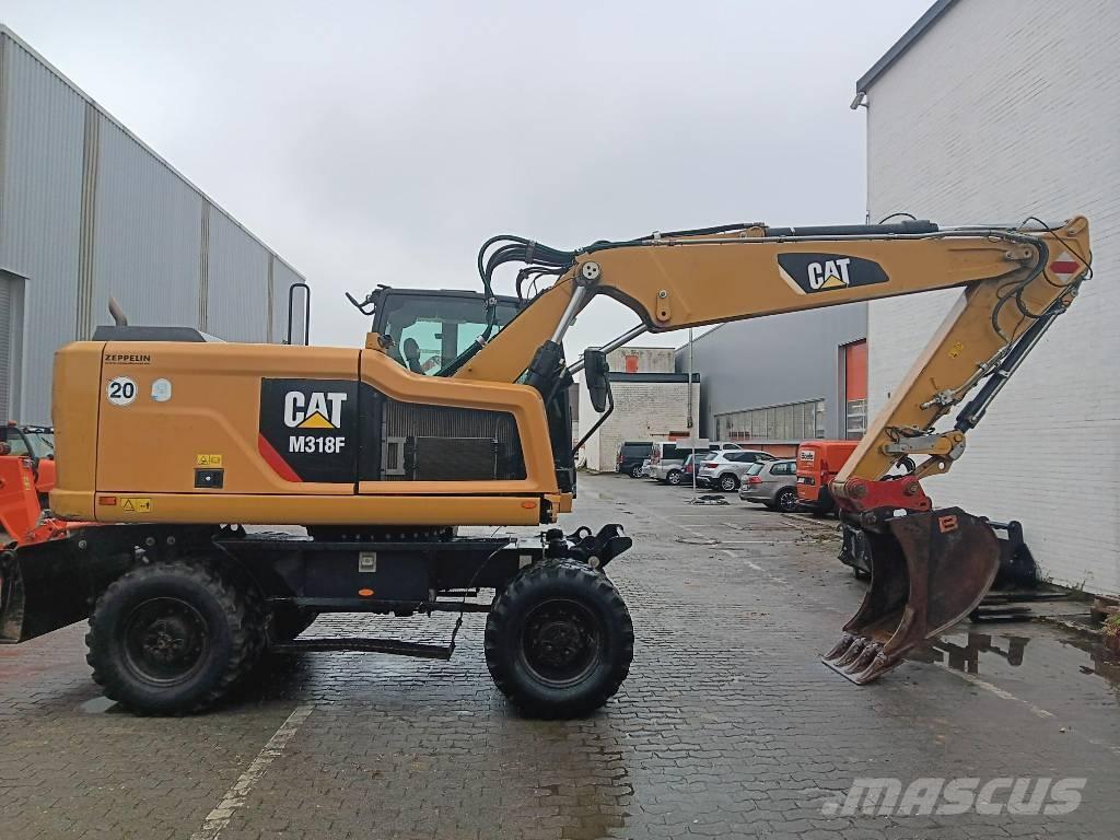 CAT M 318 F Kolesové rýpadlá