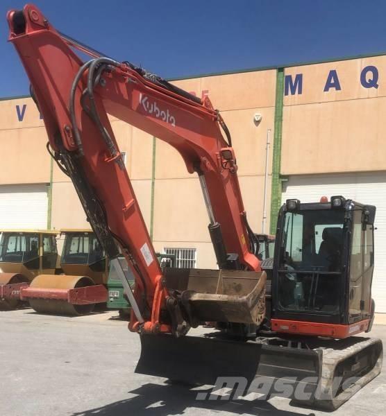 Kubota KX 080-4 Midi rýpadlá 7 t - 12 t