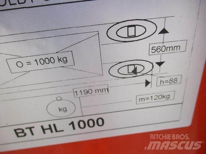 BT HL 1000 Ručne vedené vysokozdvižné vozíky