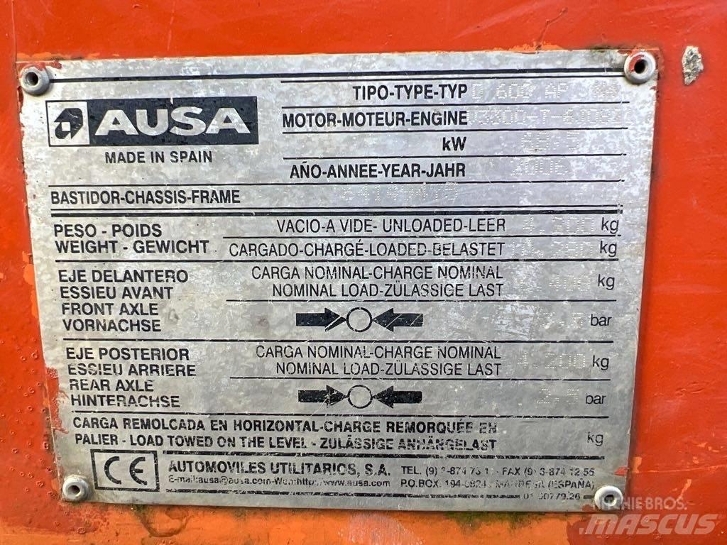Ausa D600 AP Stavebné sklápače