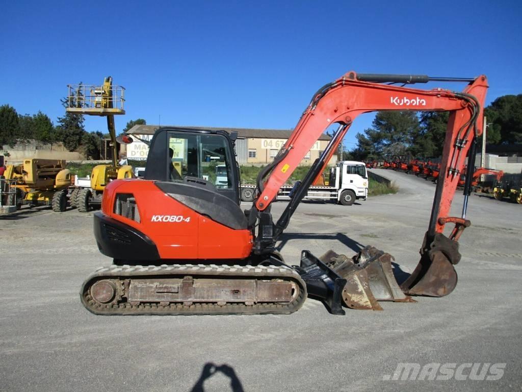 Kubota KX 080-4 Midi rýpadlá 7 t - 12 t