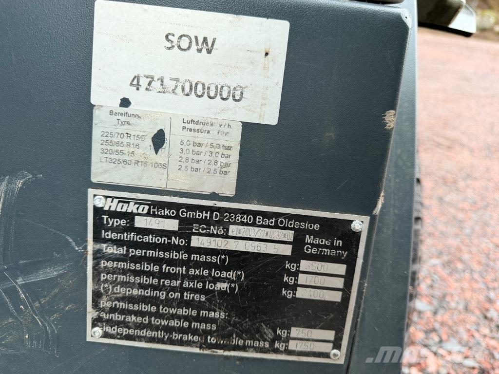 Hako Citymaster 1600 Zametacie stroje