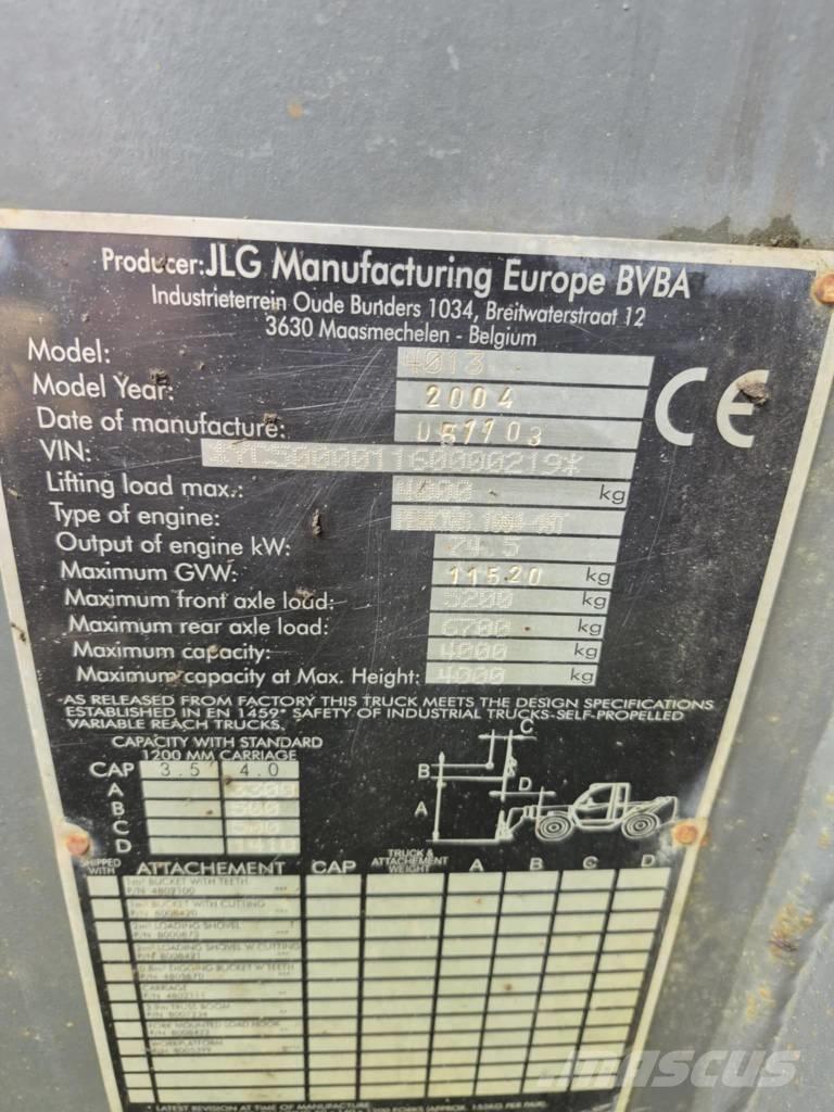 JLG 4013 Teleskopické kolesové nakladače