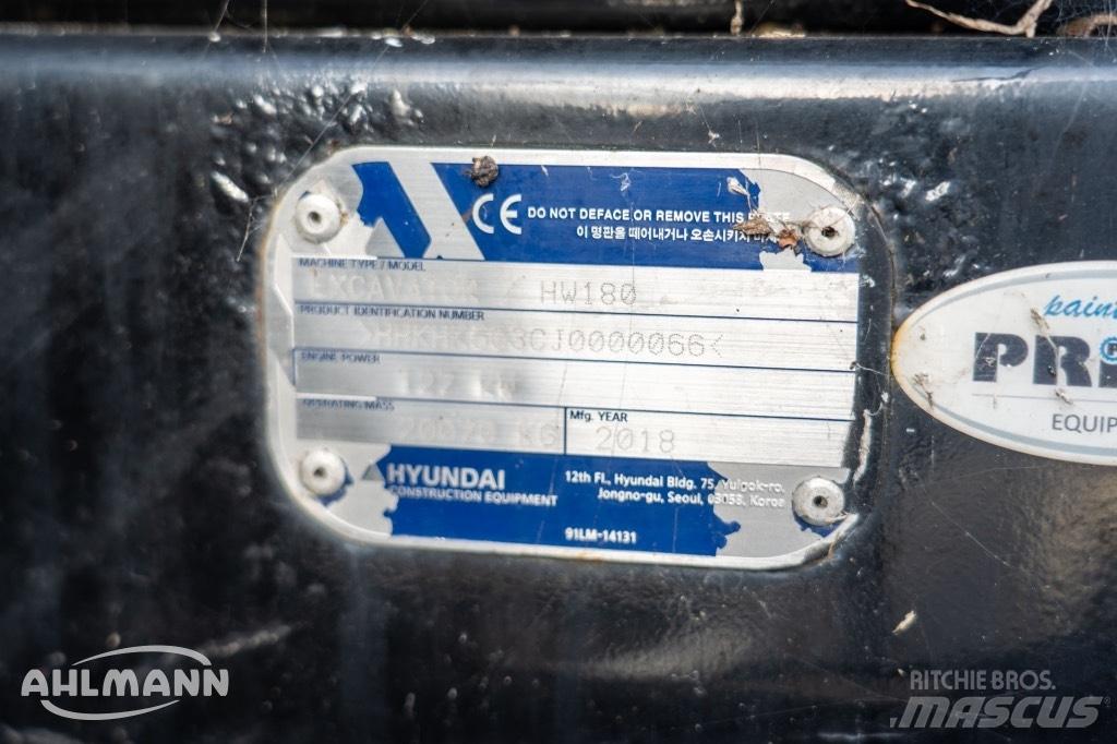 Hyundai HW 180 Kolesové rýpadlá