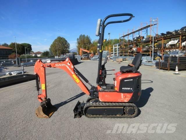 Kubota K 008-5 Mini rýpadlá < 7t
