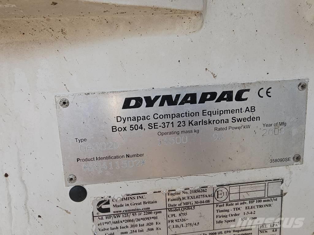 Dynapac CA 302 D Ťahačové valce
