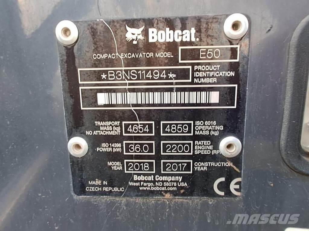 Bobcat E50 Mini rýpadlá < 7t