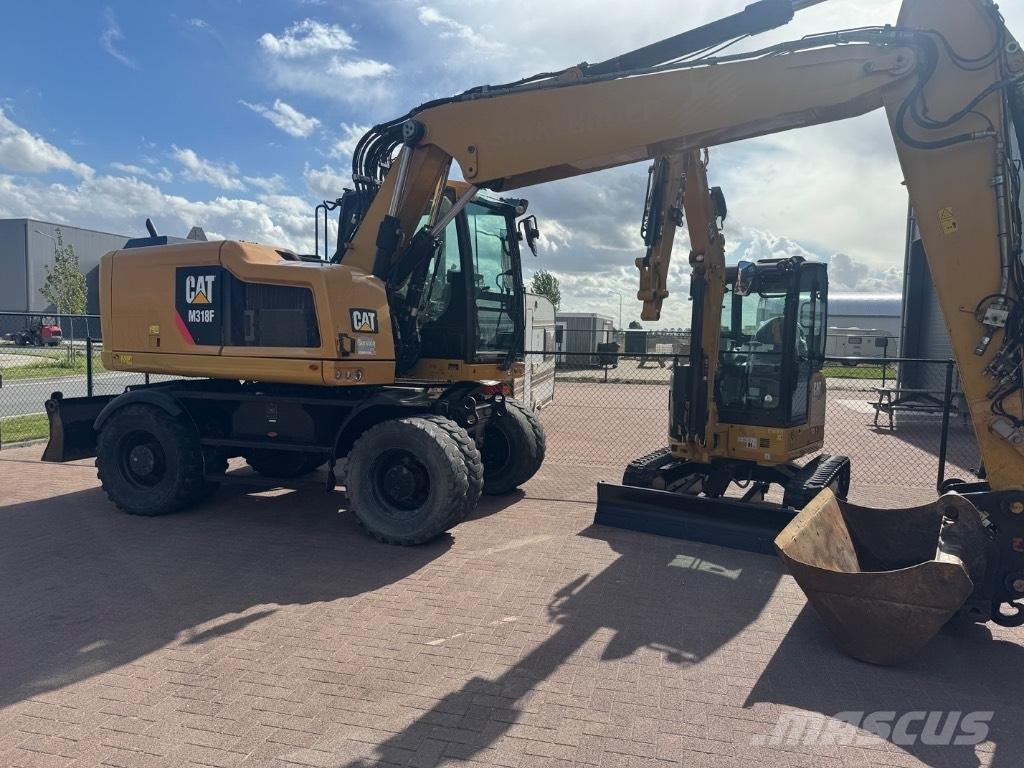CAT 318 Kolesové rýpadlá