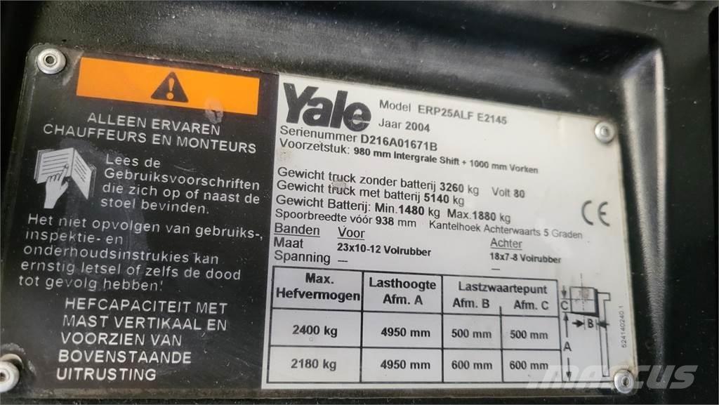 Yale ERP25ALF Akumulátorové vozíky