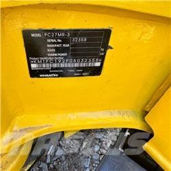 Komatsu PC 27 Pásové rýpadlá