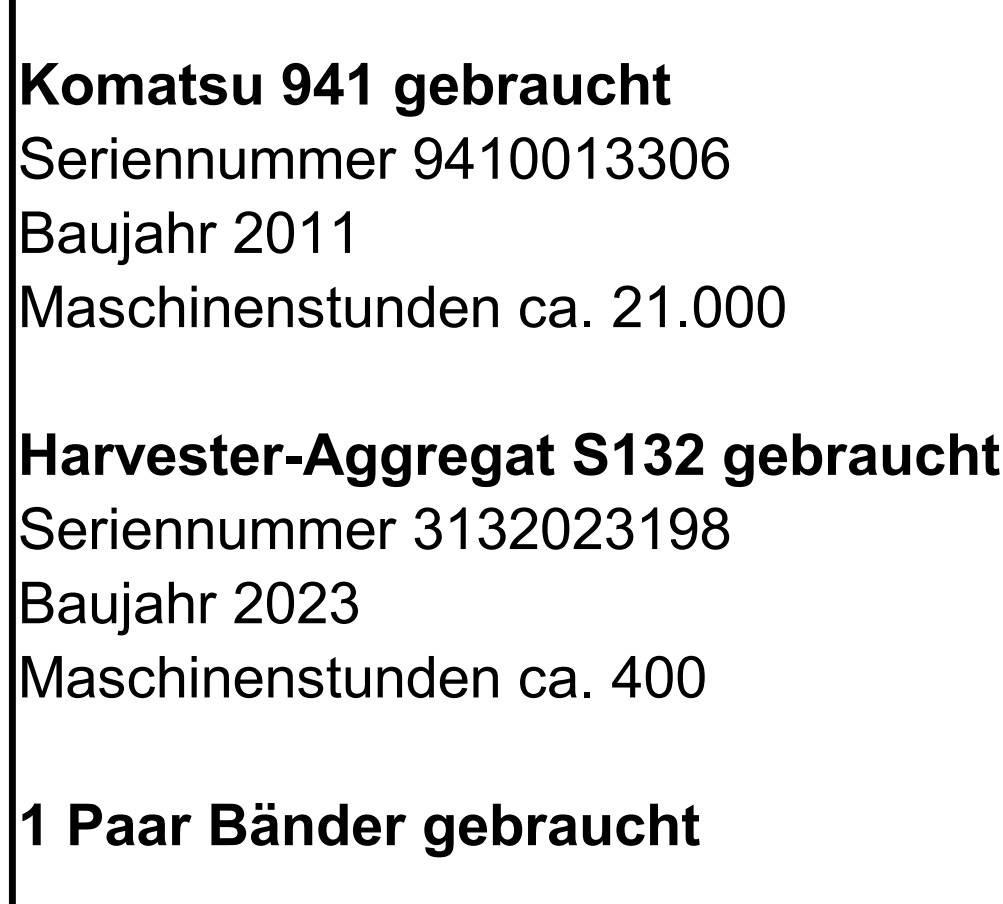 Komatsu 941 Harvestory