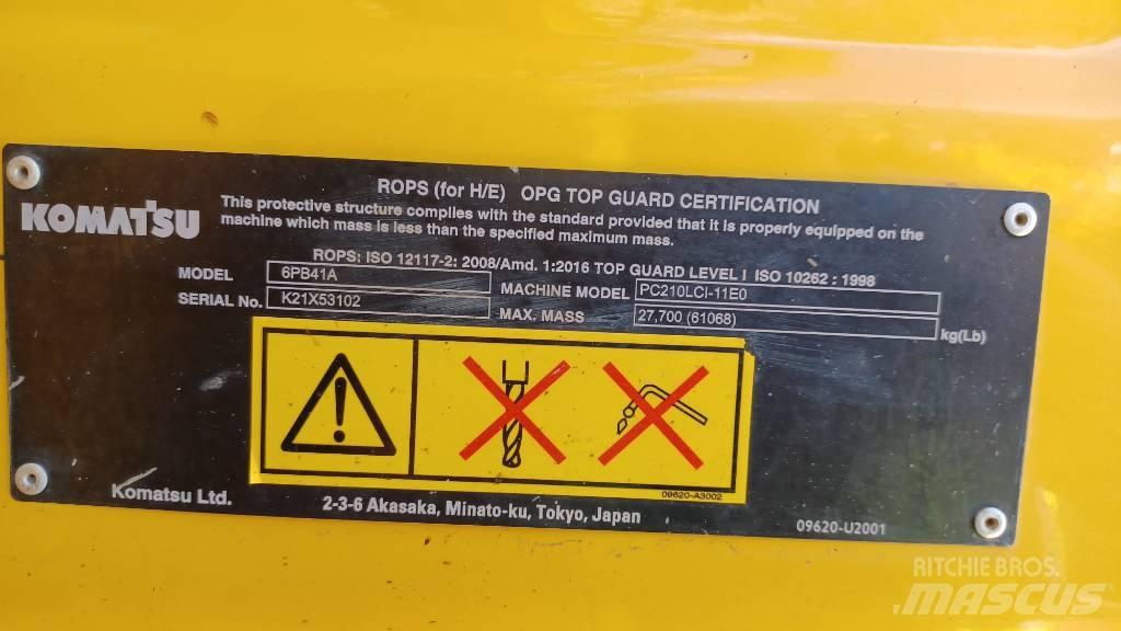Komatsu PC210LCi-11 Pásové rýpadlá