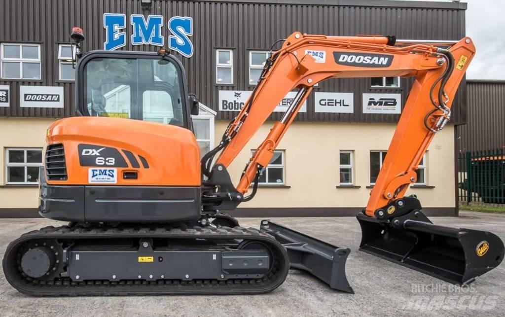 Doosan DX 63-3 Mini rýpadlá < 7t
