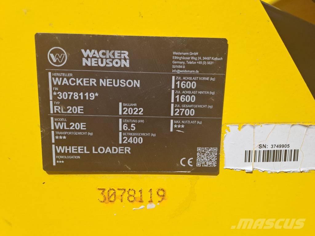 Wacker Neuson WL20e Kolesové nakladače