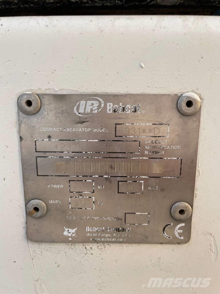 Bobcat 331 Mini rýpadlá < 7t