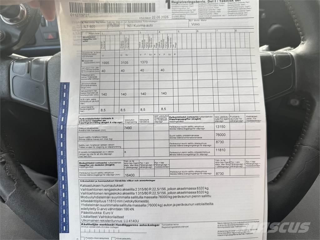 Volvo FH 540 8X4 Hákový nosič kontajnerov