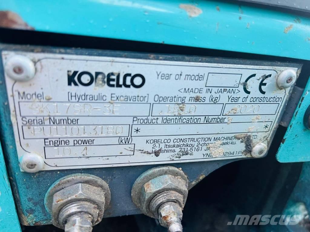Kobelco SK 17 SR-3 Mini rýpadlá < 7t