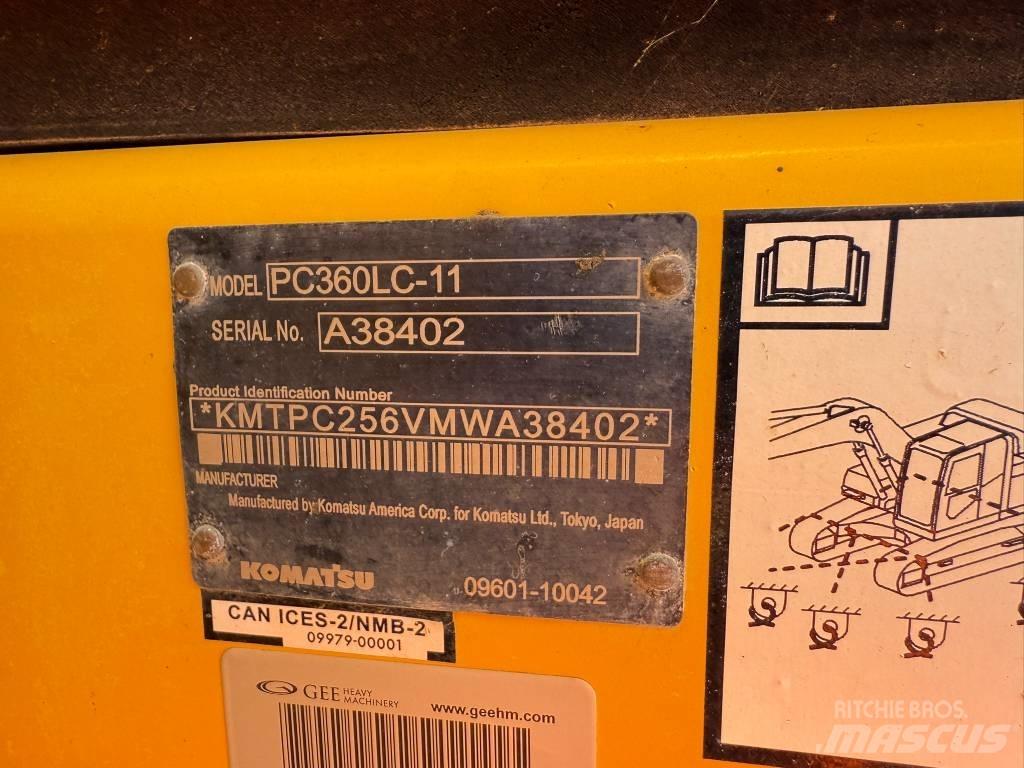 Komatsu PC360LC-11 Pásové rýpadlá