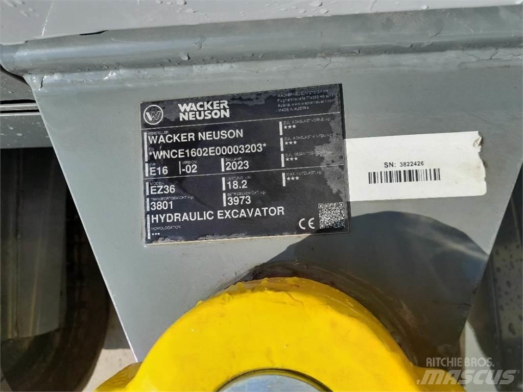Wacker Neuson EZ36 Mini rýpadlá < 7t