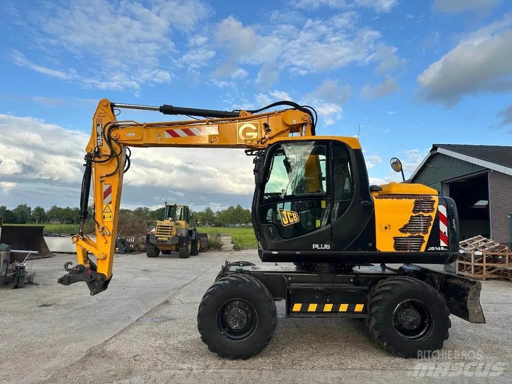 JCB JS145W Kolesové rýpadlá