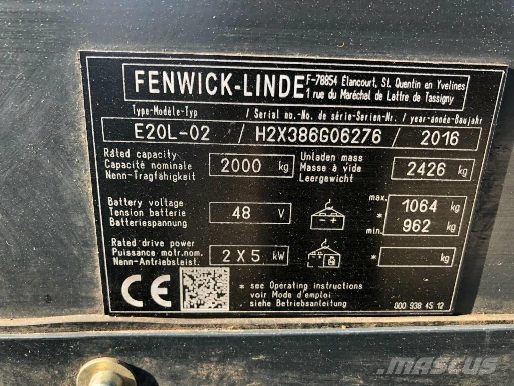 Linde E 20 L-02 Akumulátorové vozíky