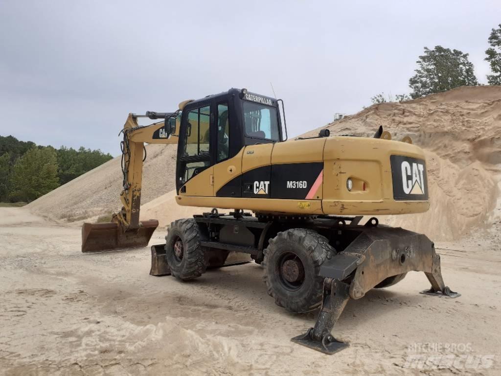 CAT M 316 D Kolesové rýpadlá