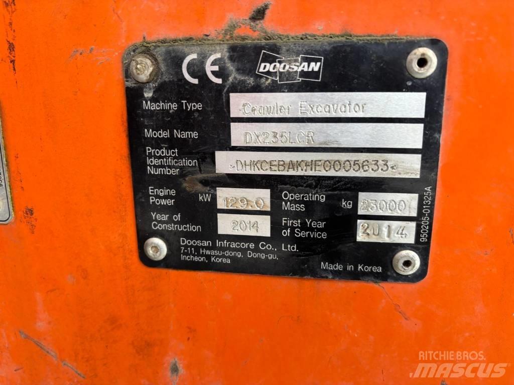 Doosan DX225 LC R Pásové rýpadlá
