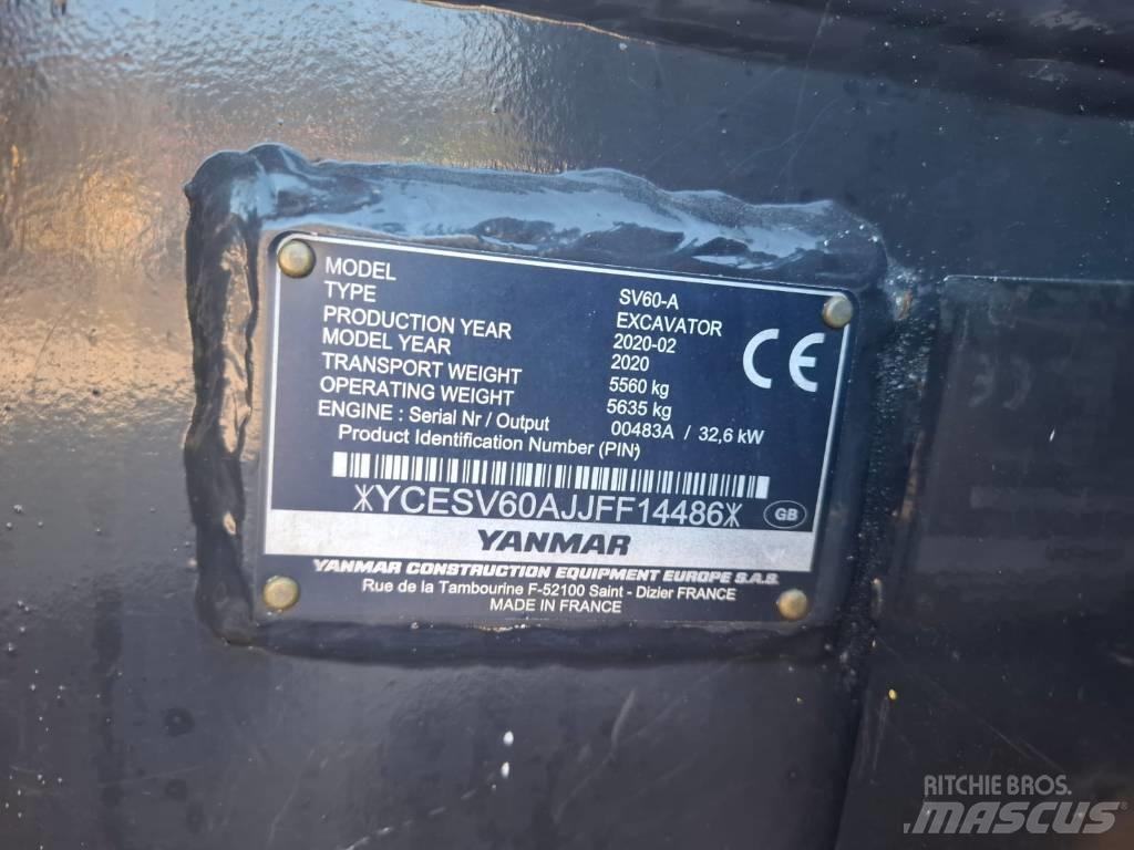 Yanmar SV 60 A Midi rýpadlá 7 t - 12 t