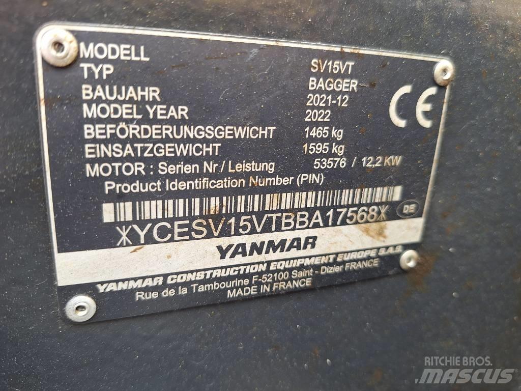 Yanmar SV 15 Mini rýpadlá < 7t