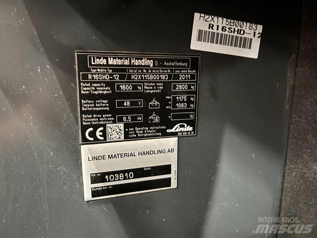 Linde R16S Retraky