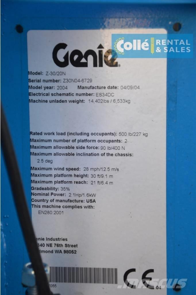 Genie Z-30/20N | 2004 Kĺbové plošiny